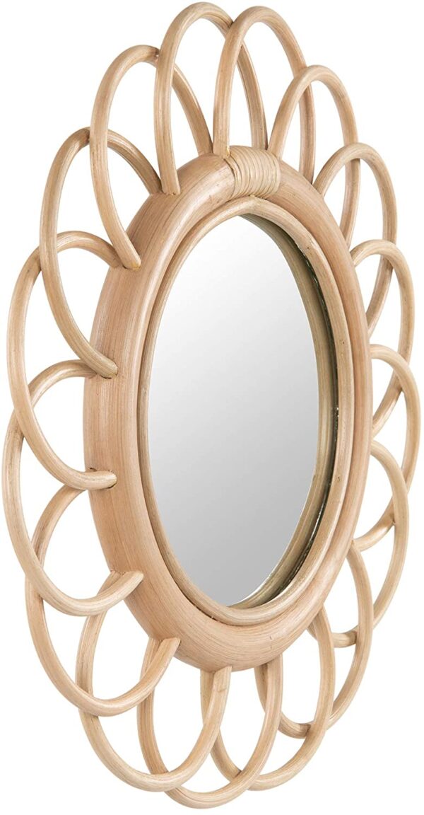 Handmade Rattan Mirror | Rattan Round Mirror - Image 4