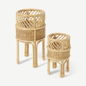 Handmade Rattan Plant Stand | Rattan Planter