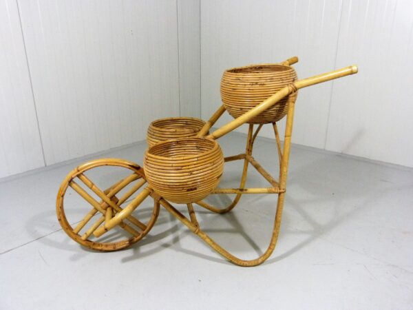 Handmade Rattan Plant Stand | Rattan Planter - Image 2