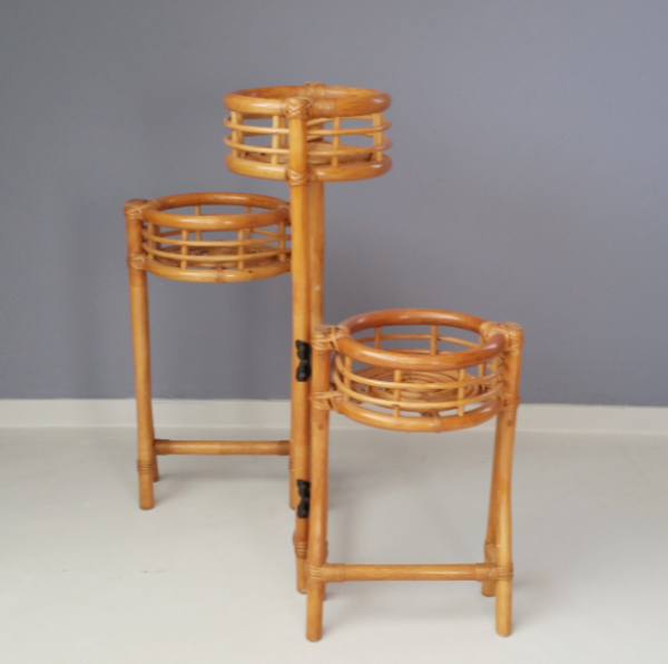 Handmade Rattan Plant Stand | Rattan Planter - Image 2
