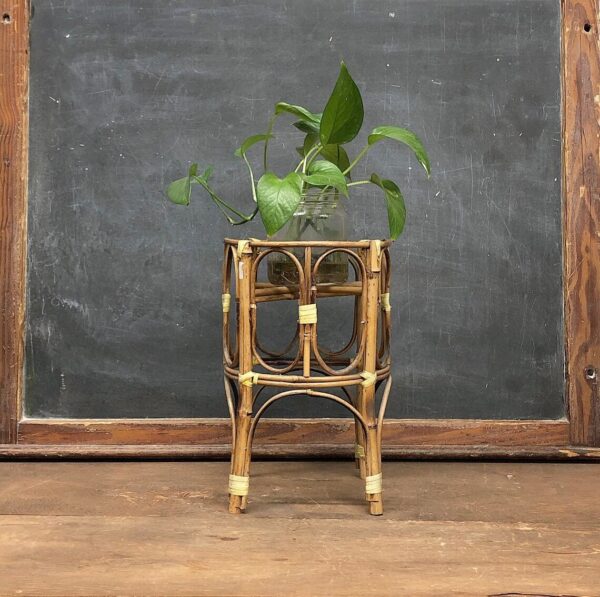 Handmade Rattan Plant Stand | Rattan Planter - Image 2