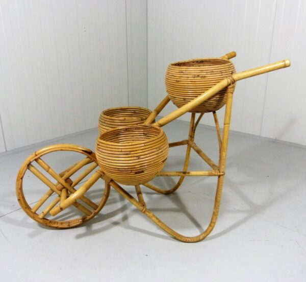 Handmade Rattan Plant Stand | Rattan Planter - Image 3