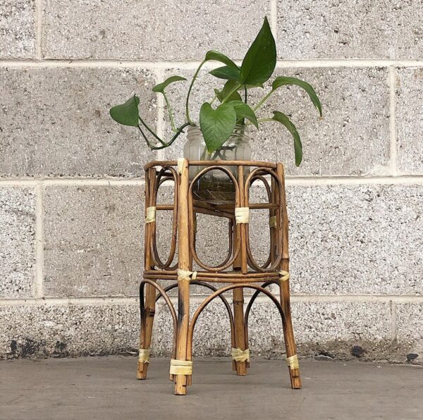 Handmade Rattan Plant Stand | Rattan Planter - Image 3