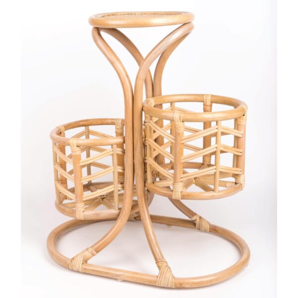 Handmade Rattan Plant Stand | Rattan Planter - Image 4