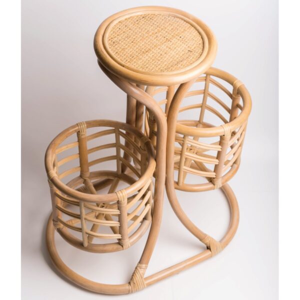 Handmade Rattan Plant Stand | Rattan Planter - Image 5
