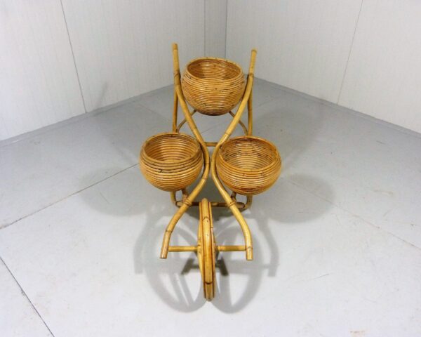 Handmade Rattan Plant Stand | Rattan Planter - Image 6