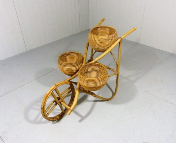Handmade Rattan Plant Stand | Rattan Planter - Image 7