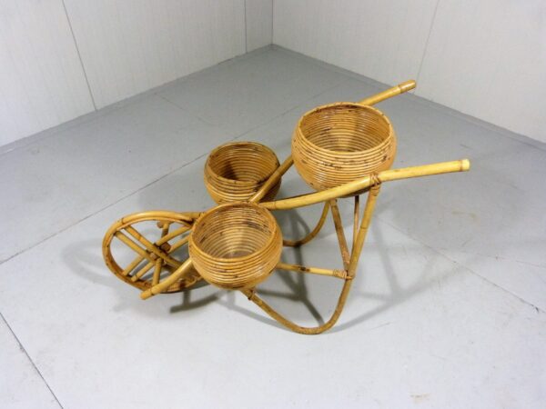 Handmade Rattan Plant Stand | Rattan Planter - Image 8