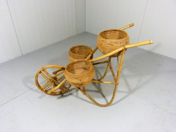 Handmade Rattan Plant Stand | Rattan Planter - Image 9
