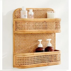 Handmade Rattan Wall Rack | Rattan Wall shelf