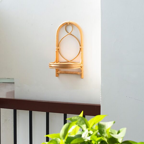Handmade Rattan Wall Rack | Rattan Wall shelf