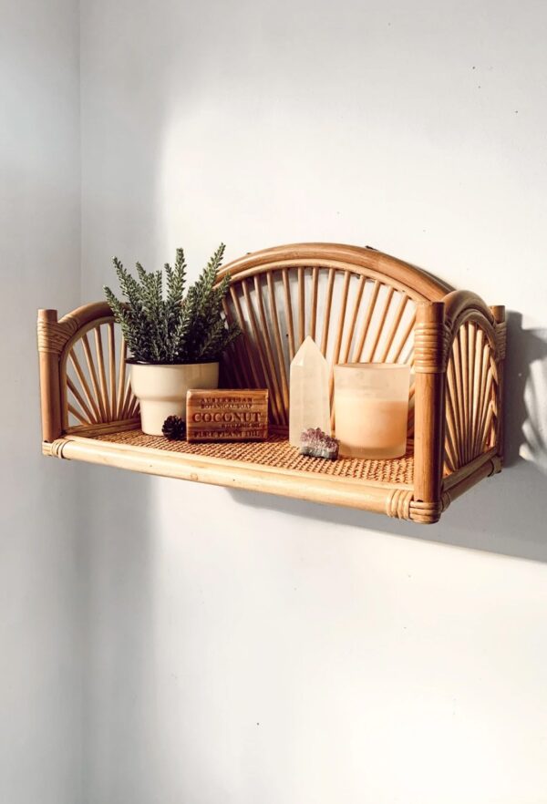 Handmade Rattan Wall Rack | Rattan Wall shelf