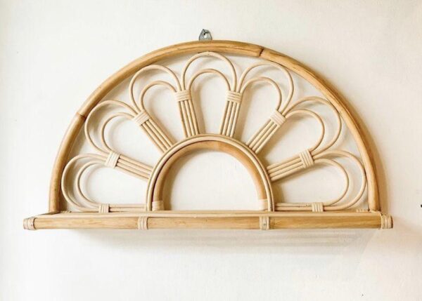 Handmade Rattan Wall Rack | Rattan Wall shelf