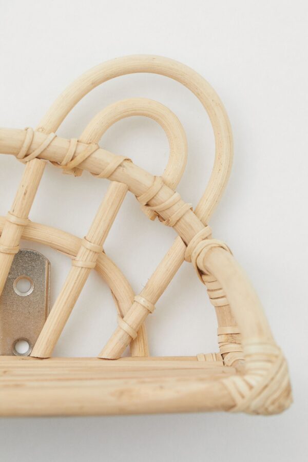 Handmade Rattan Wall Rack | Rattan Wall shelf - Image 2