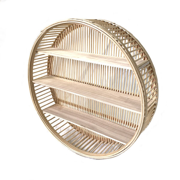 Handmade Rattan Wall Rack | Rattan Wall shelf - Image 2