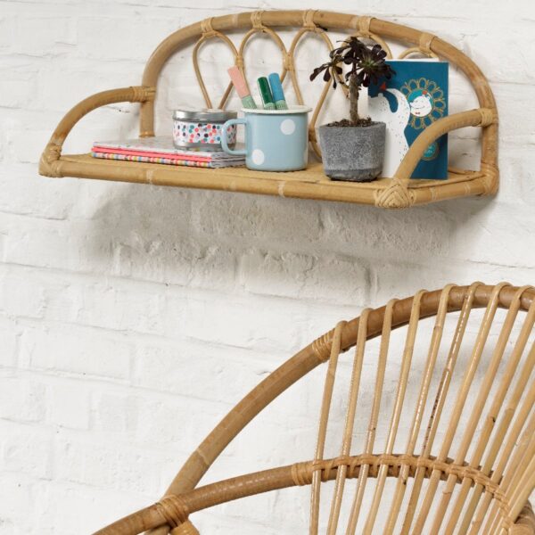 Handmade Rattan Wall Rack | Rattan Wall shelf - Image 3