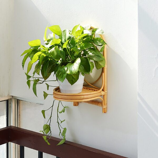 Handmade Rattan Wall Rack | Rattan Wall shelf - Image 2