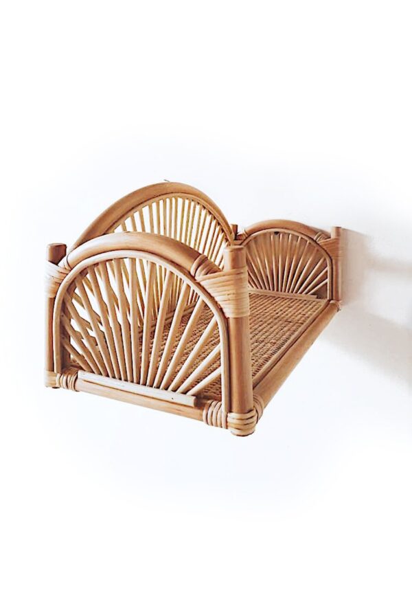 Handmade Rattan Wall Rack | Rattan Wall shelf - Image 3