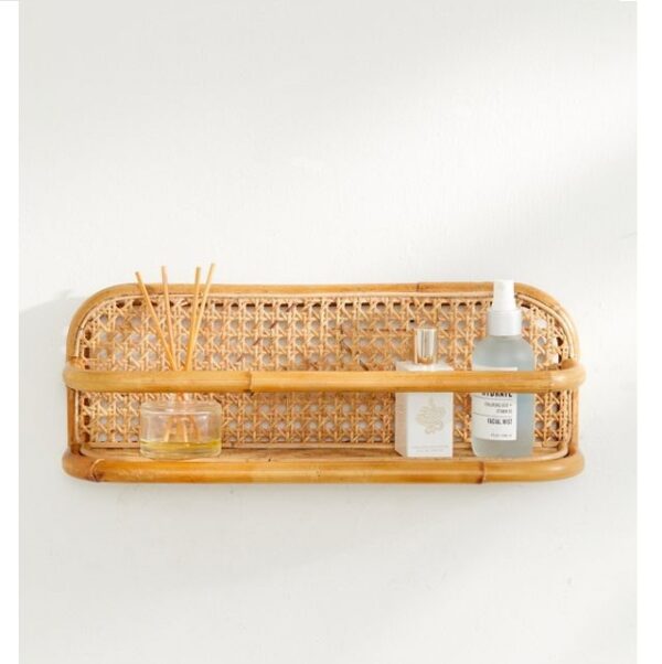 Handmade Rattan Wall Rack | Rattan Wall shelf - Image 3