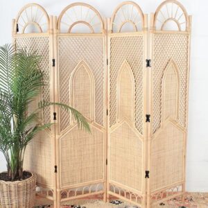 Handmade Rattan Partitions | Rattan Screen | Rattan Room Divider
