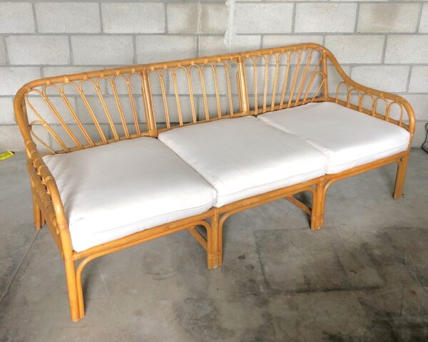 Handmade Rattan Sofa - Image 2