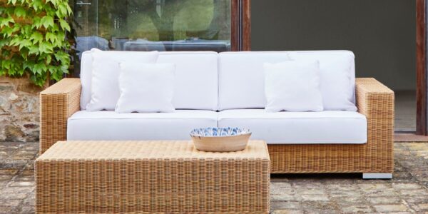Handmade Rattan Sofa - Image 2