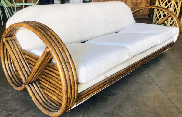Handmade Rattan Sofa - Image 2