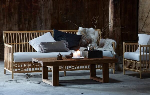 Handmade Rattan Sofa - Image 2