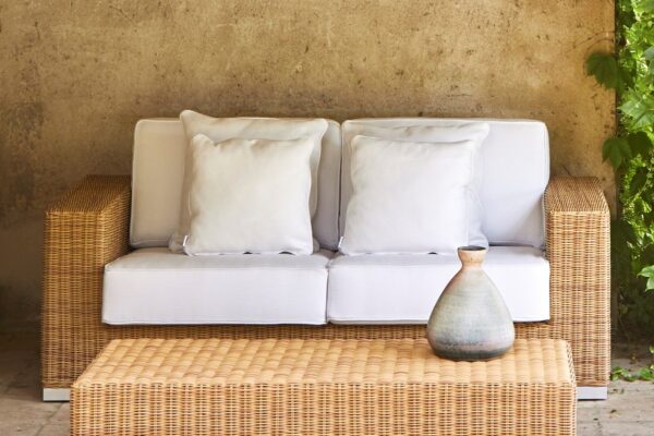 Handmade Rattan Sofa - Image 3