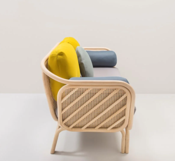 Handmade Rattan Sofa - Image 2
