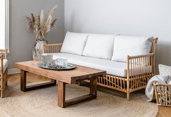 Handmade Rattan Sofa - Image 3