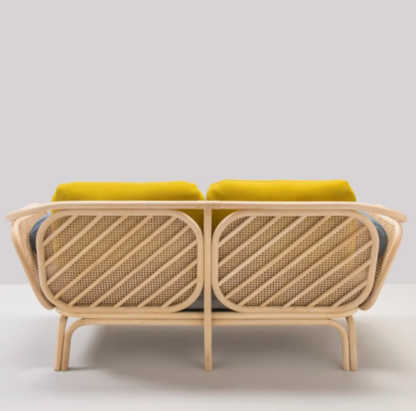 Handmade Rattan Sofa - Image 3