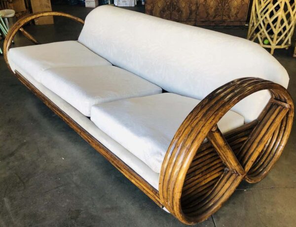 Handmade Rattan Sofa - Image 4