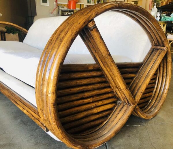 Handmade Rattan Sofa - Image 5