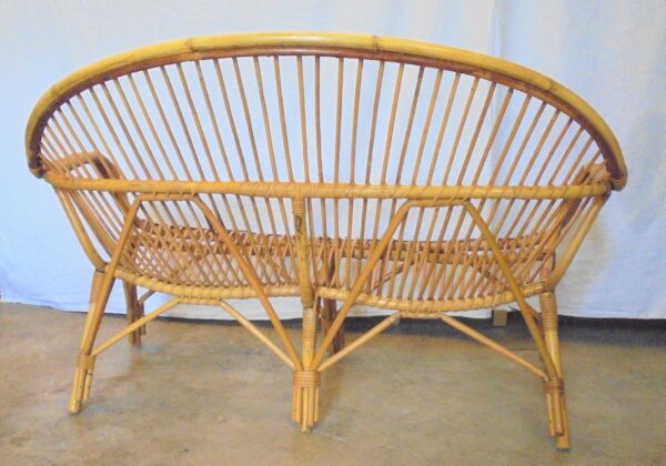 Handmade Rattan Sofa - Image 8