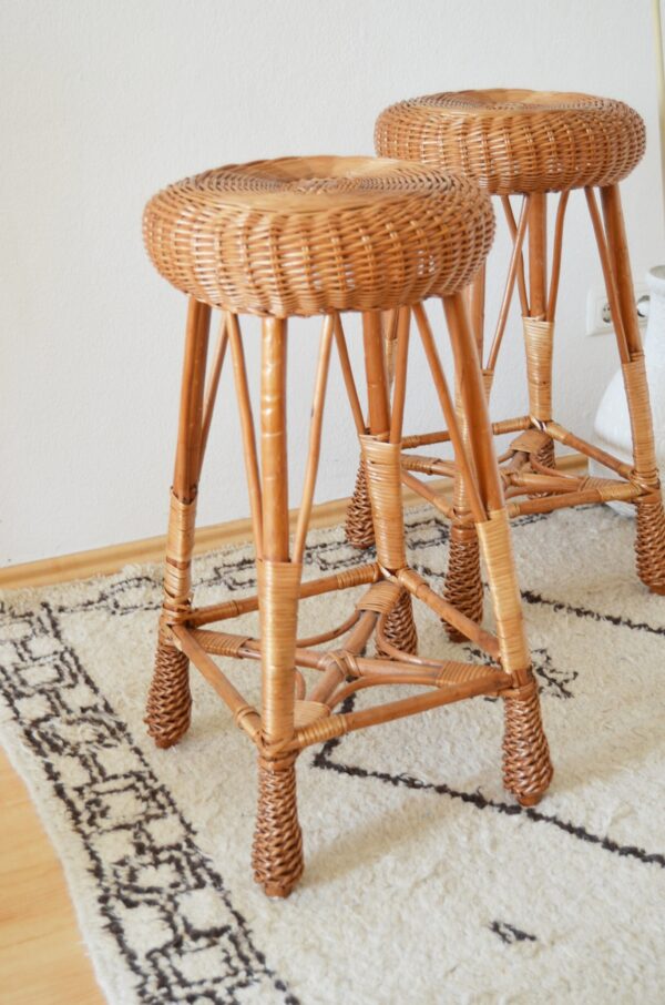 Handmade Rattan Stool