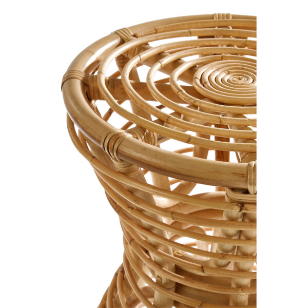 Handmade Rattan Stool - Image 2
