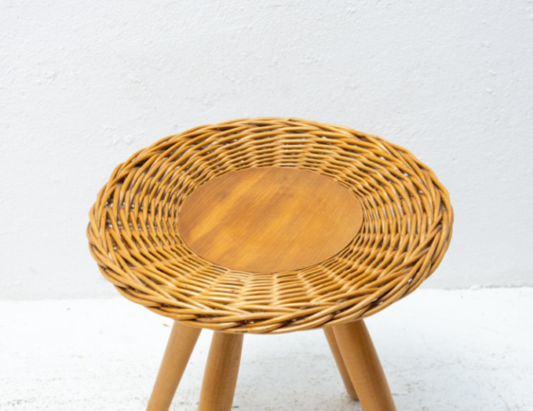 Handmade Rattan Stool - Image 5
