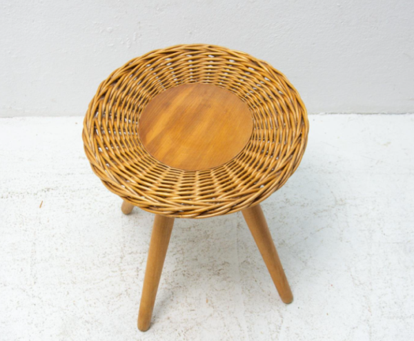 Handmade Rattan Stool - Image 6