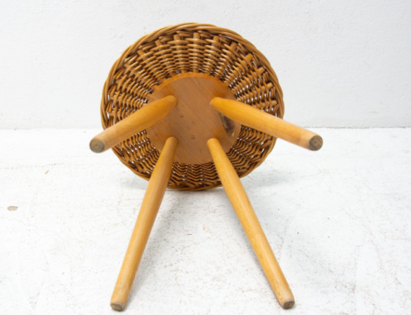 Handmade Rattan Stool - Image 8