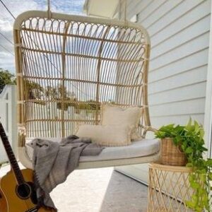 Handmade Rattan Double Swing