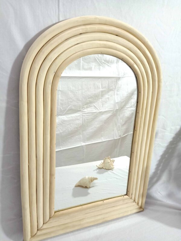Handmade Rattan Mirror | Rattan Rectangle Mirror - Image 2