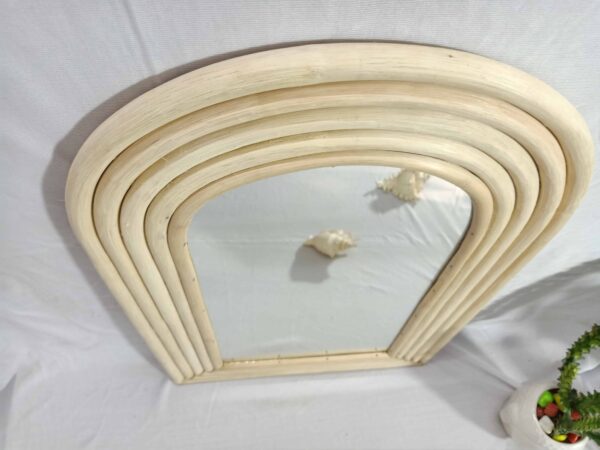 Handmade Rattan Mirror | Rattan Rectangle Mirror - Image 3