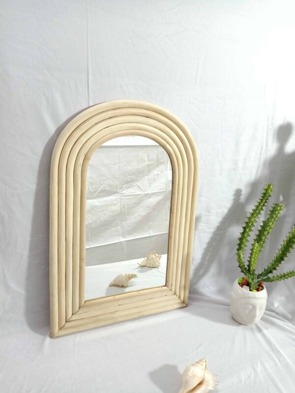 Handmade Rattan Mirror | Rattan Rectangle Mirror - Image 4