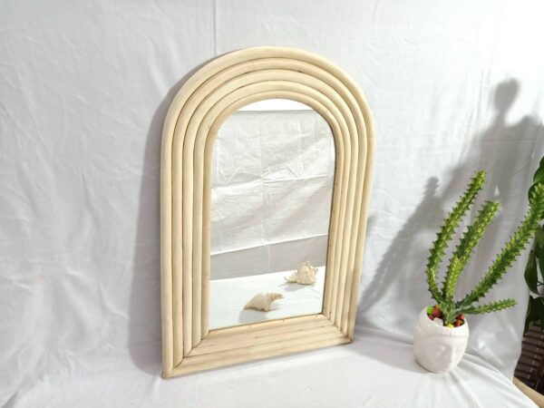 Handmade Rattan Mirror | Rattan Rectangle Mirror - Image 5