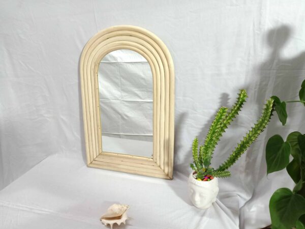 Handmade Rattan Mirror | Rattan Rectangle Mirror - Image 6