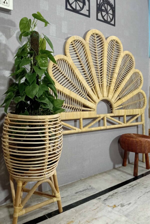 Handmade Rattan Bed Head | Rattan Head Board - Image 4