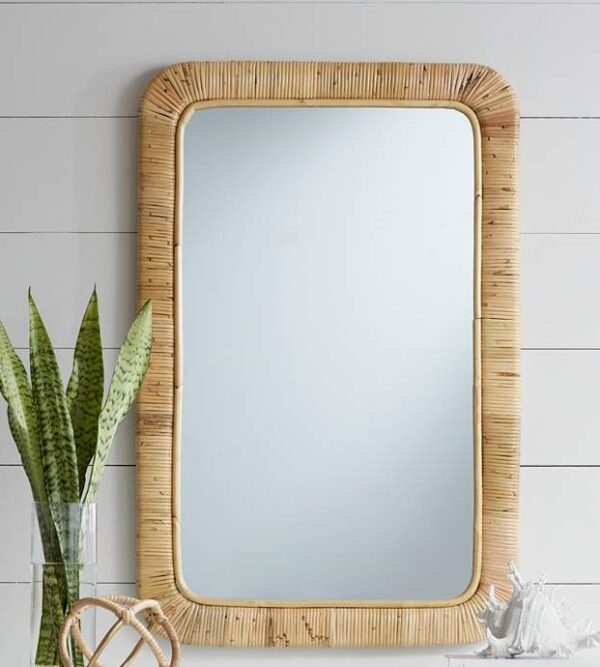 Handmade Rattan Mirror and Table - Image 7