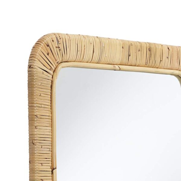 Handmade Rattan Mirror | Rattan Rectangle Mirror - Image 4