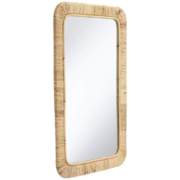 Handmade Rattan Mirror | Rattan Rectangle Mirror - Image 5